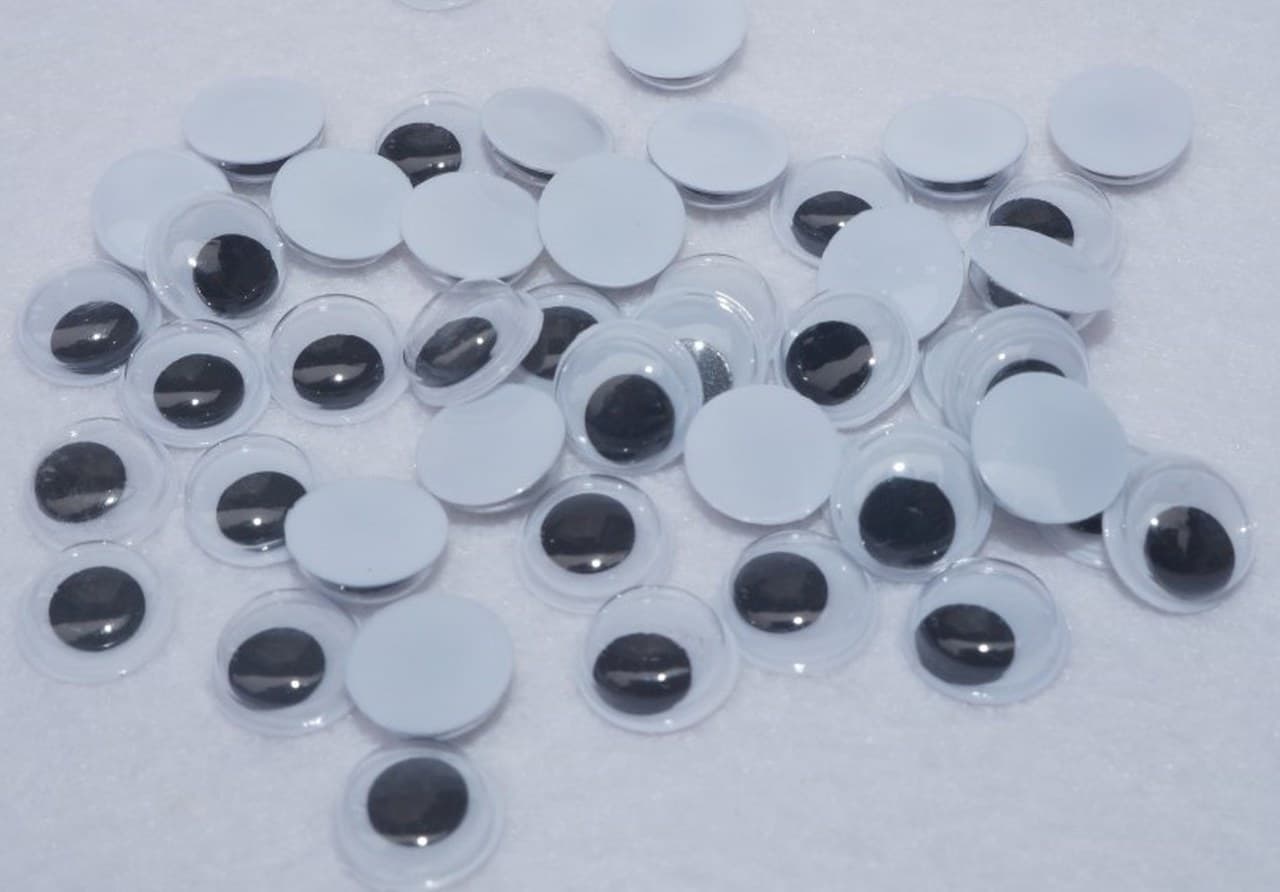Sztuczne oczy o średnicy 10mm/50sztuk