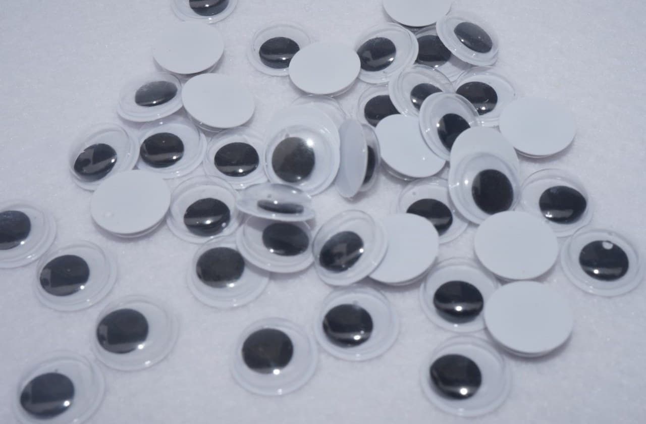 Sztuczne oczy o średnicy 12mm/50sztuk