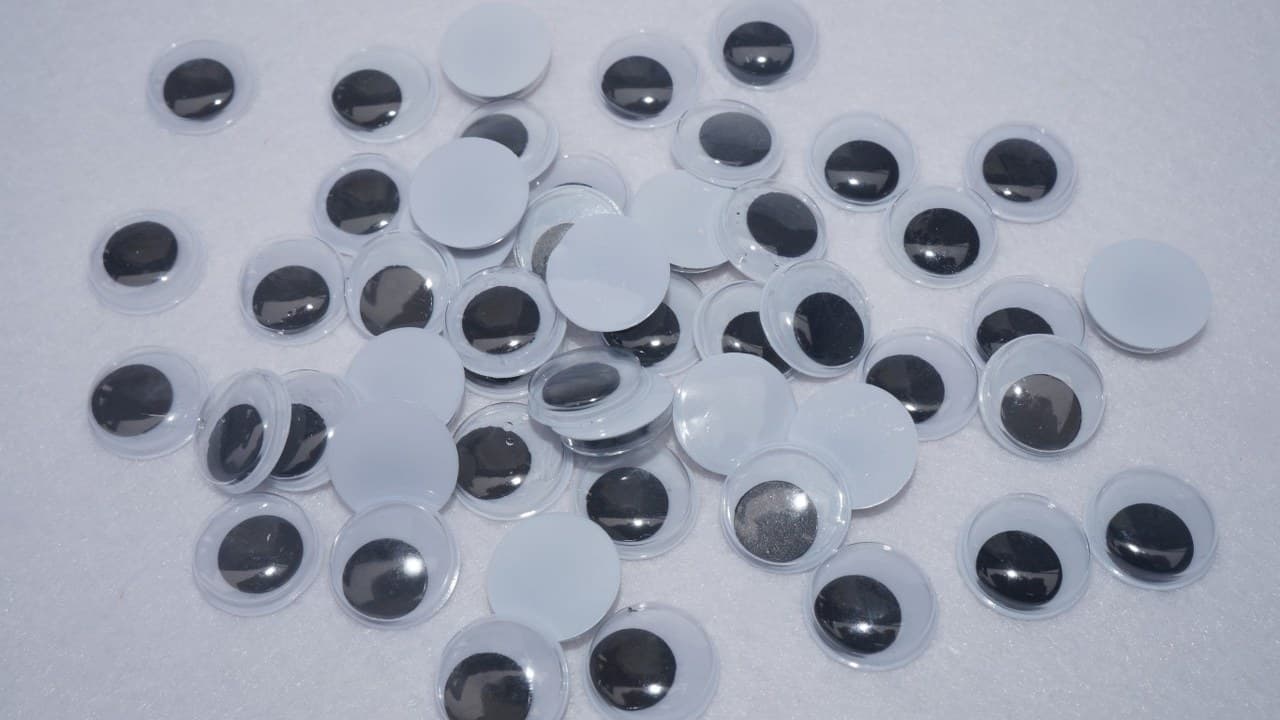 Sztuczne oczy o średnicy 15mm/50sztuk