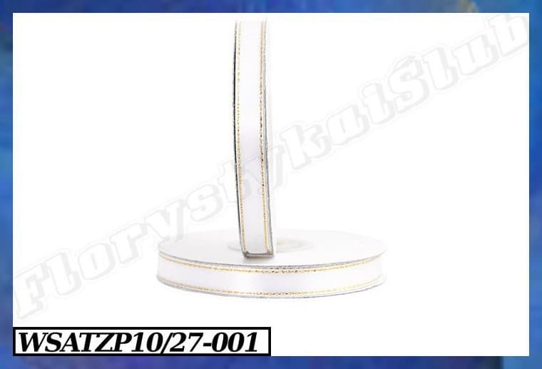 Wstążka satynowa ZP 10mm/27mb biała