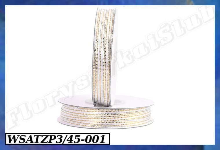 Wstążka satynowa ZP 3mm/45mb biała