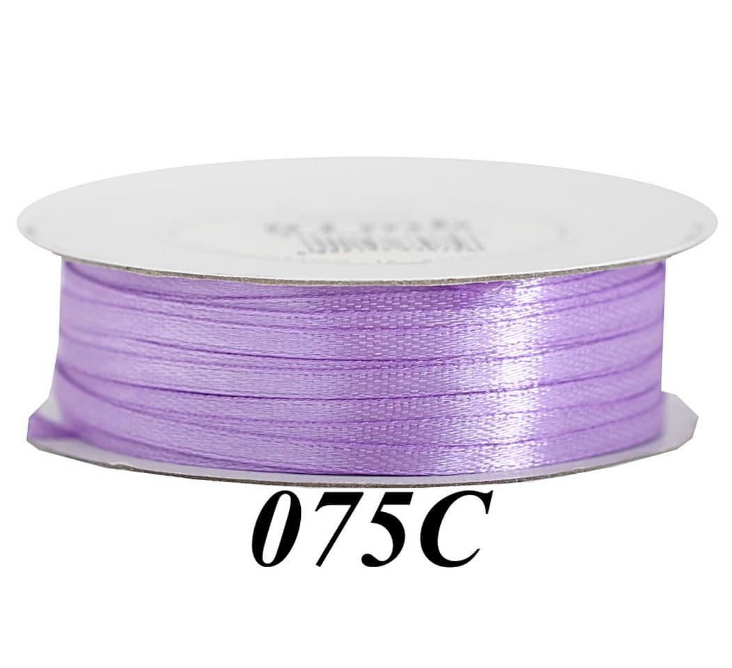 Wstążka satynowa 3mm/91mb, ciemnowrzosowa