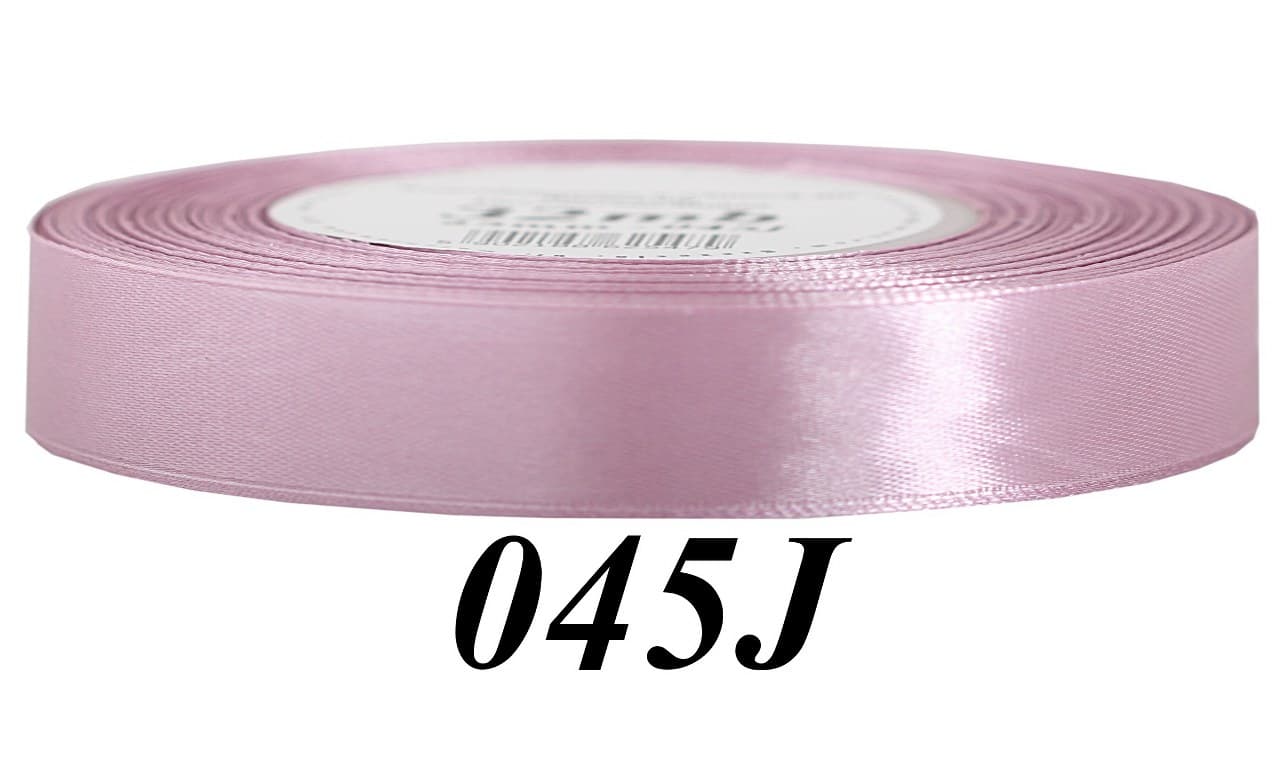 Wstążka satynowa 12mm/32mb, jasny brudny róż