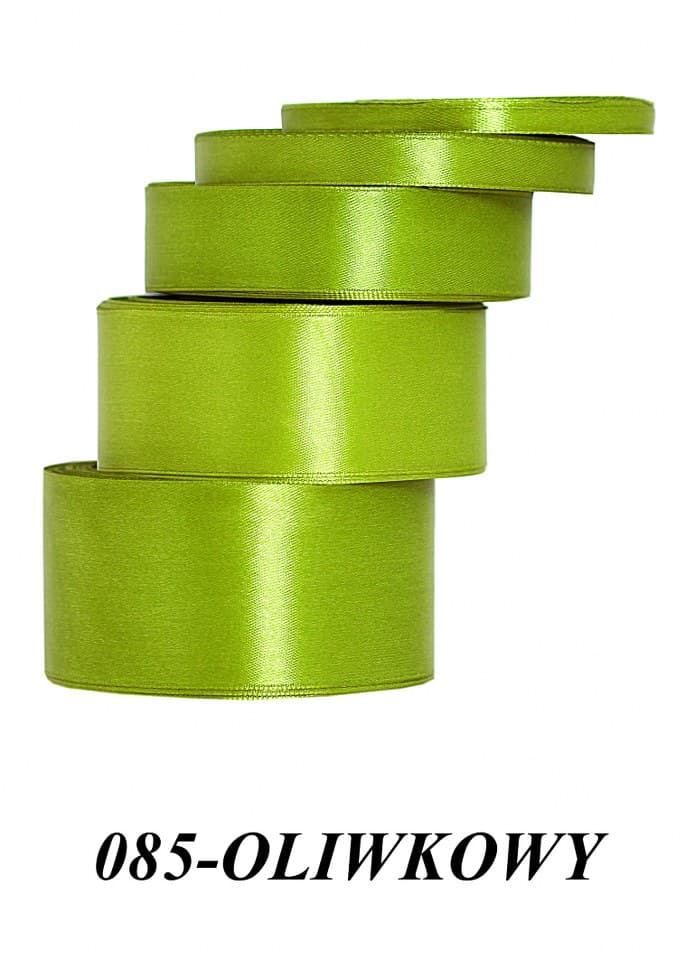 Wstążka satynowa 50mm/32mb, oliwkowa