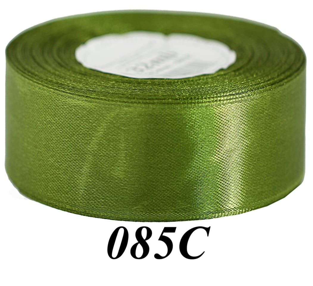 Wstążka satynowa 50mm/32mb, ciemna oliwka