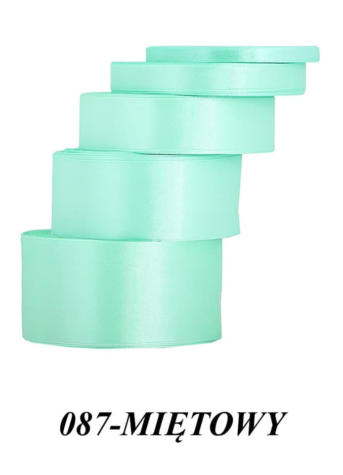 Wstążka satynowa 50mm/32mb, miętowa