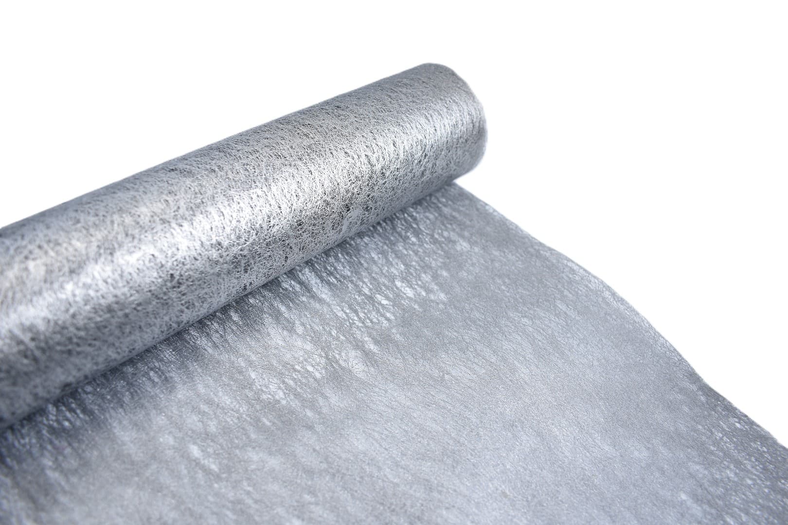 Flizelina metalizowana,  50cm/8mb, srebrna