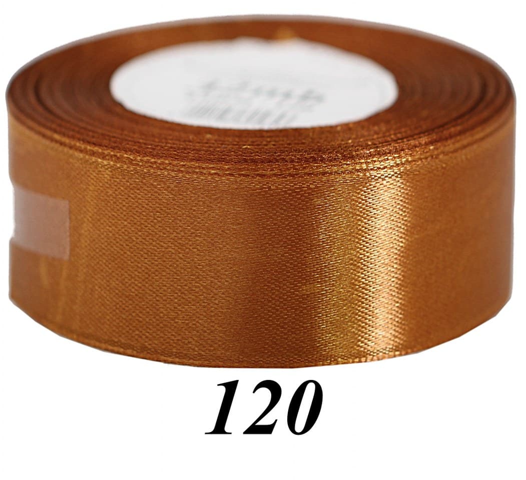 Wstążka satynowa 50mm/32mb, brązowa