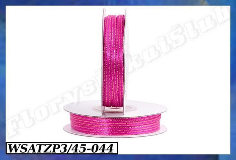 Wstążka satynowa ZP 3mm/45mb amarantowa