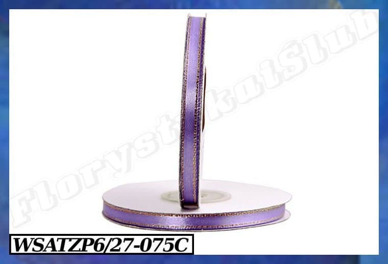 Wstążka satynowa ZP 6mm/27mb ciemnowrzosowa