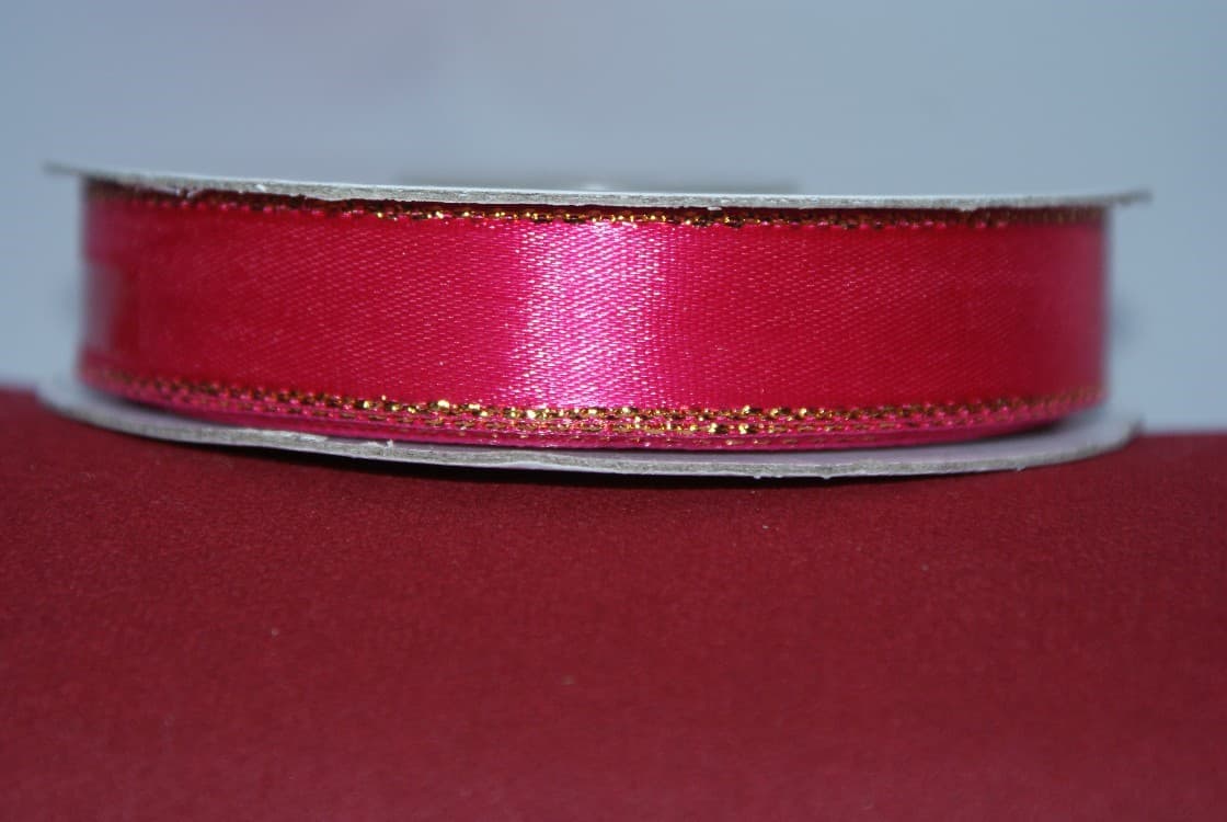 Wstążka satynowa ZP 15mm/27mb amarantowa