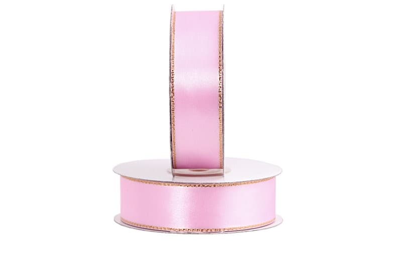 Wstążka satynowa ZP 25mm/27mb jasnoróżowa