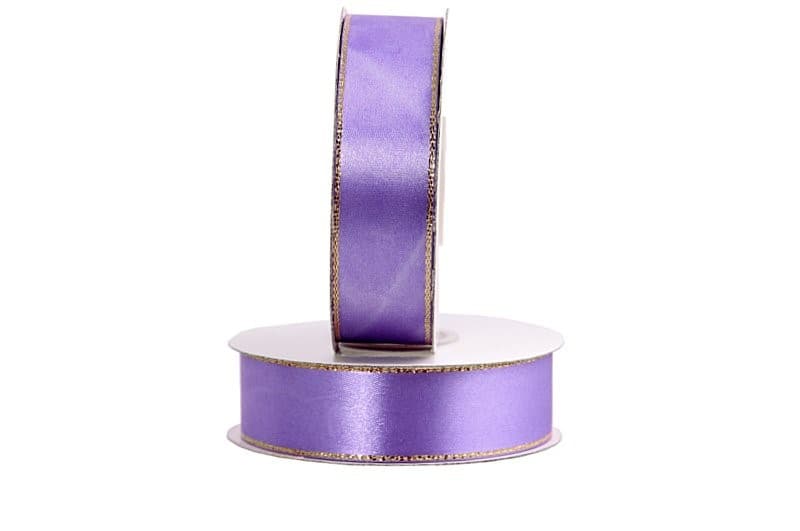 Wstążka satynowa ZP 25mm/27mb ciemnowrzosowa