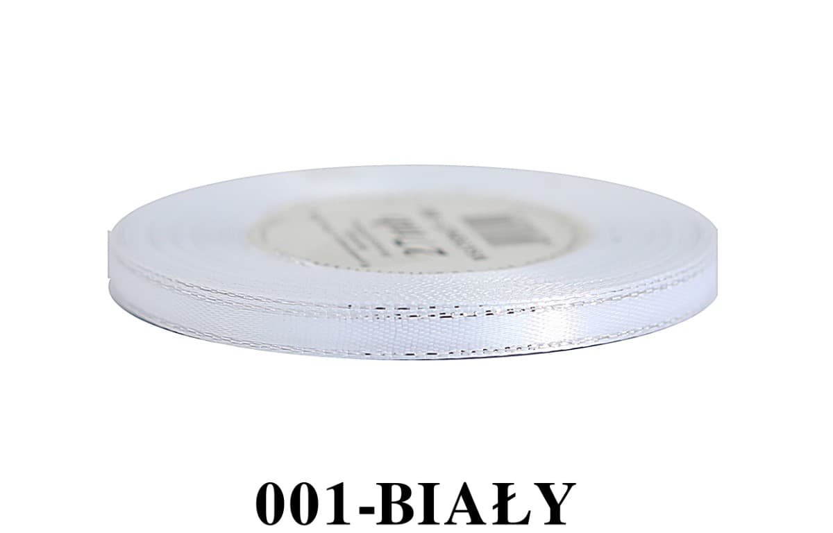 Wstążka satynowa SP 6mm/27mb biała