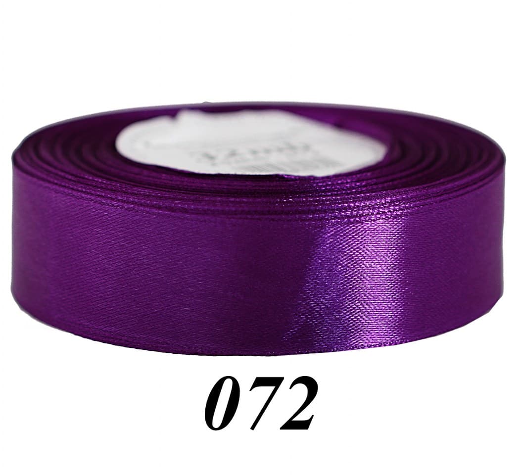 Wstążka satynowa 25mm/32mb, ciemnofioletowa