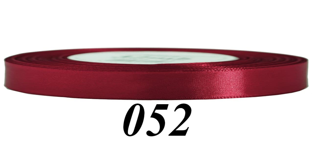 Wstążka satynowa 6mm/32mb, ciemnoczerwona