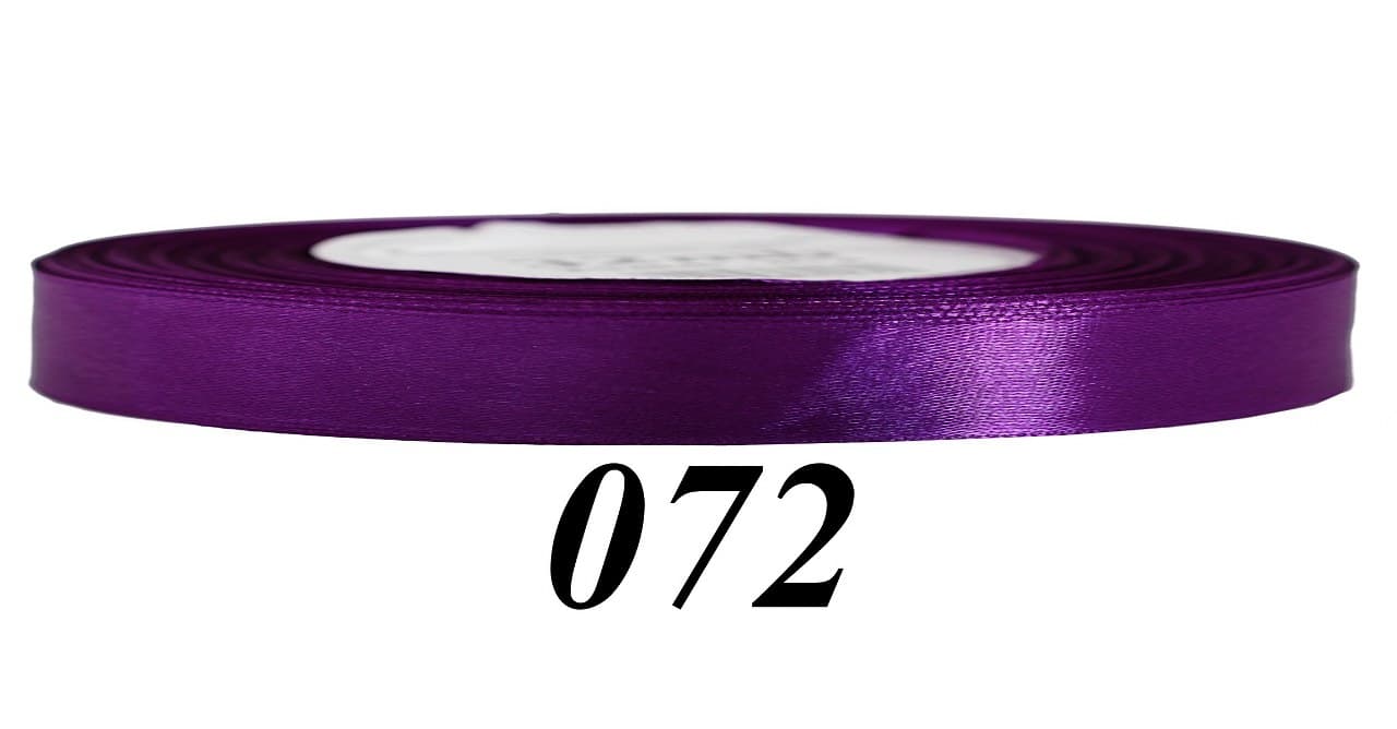 Wstążka satynowa 6mm/32mb, ciemnofioletowa