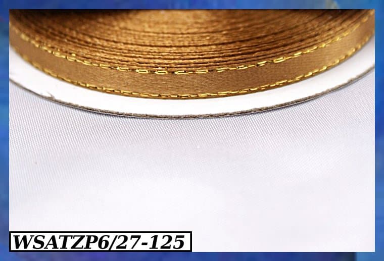 Wstążka satynowa ZP 6mm/27mb cappuccino