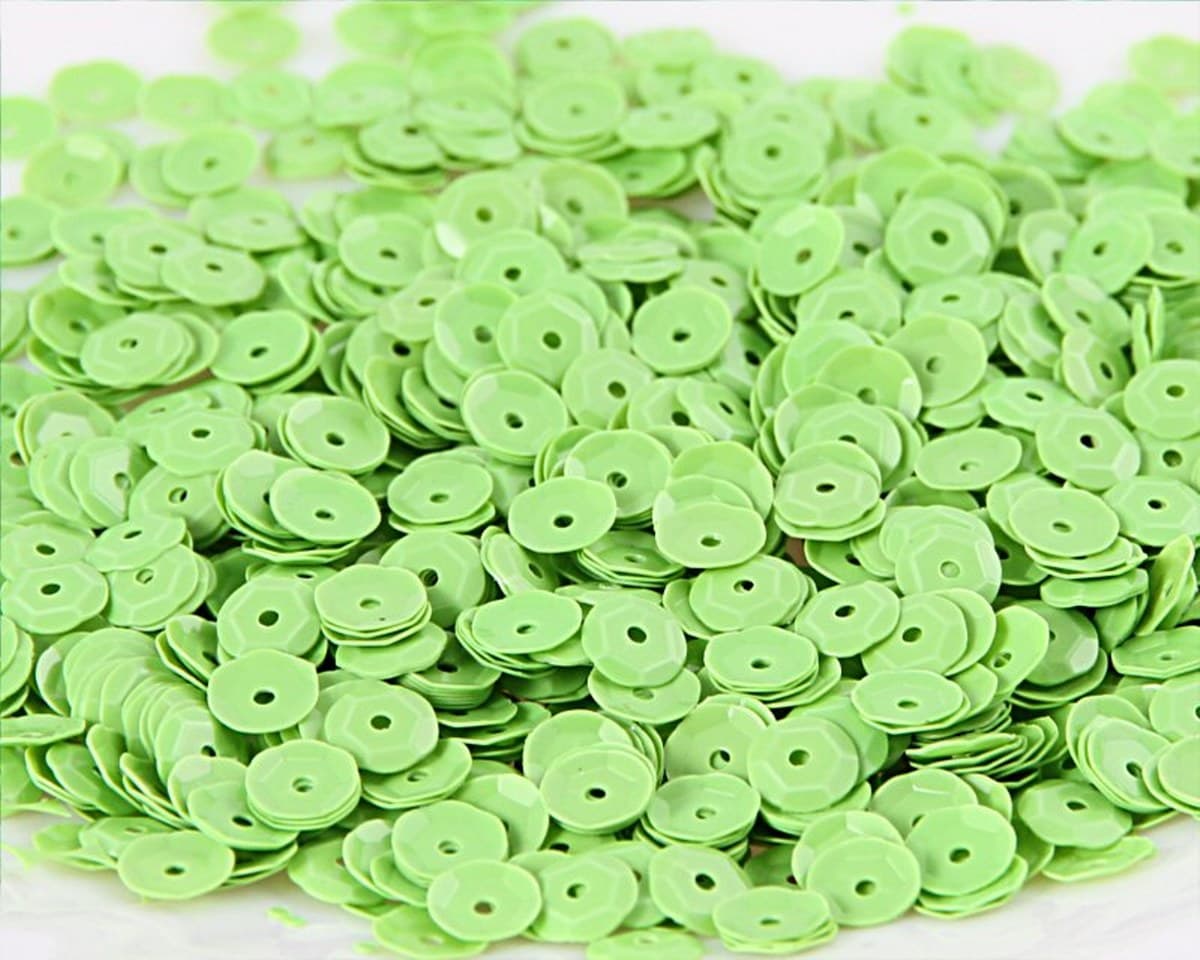 Cekiny 6mm/15gram seledynowy pastelowy