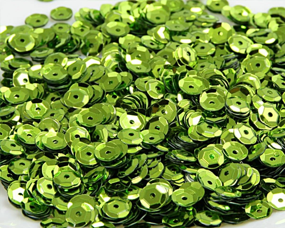 Cekiny 6mm/15gram seledynowy błyszczący