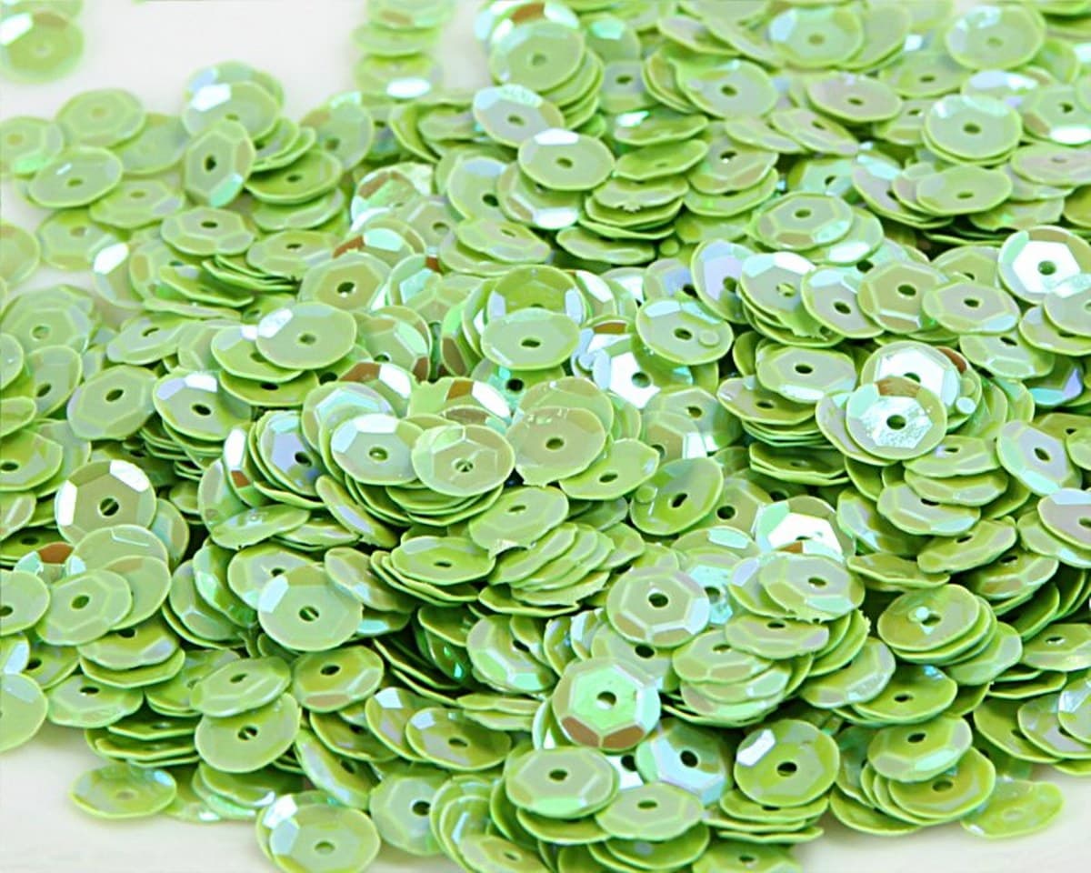 Cekiny 6mm/15gram seledynowy mieniący