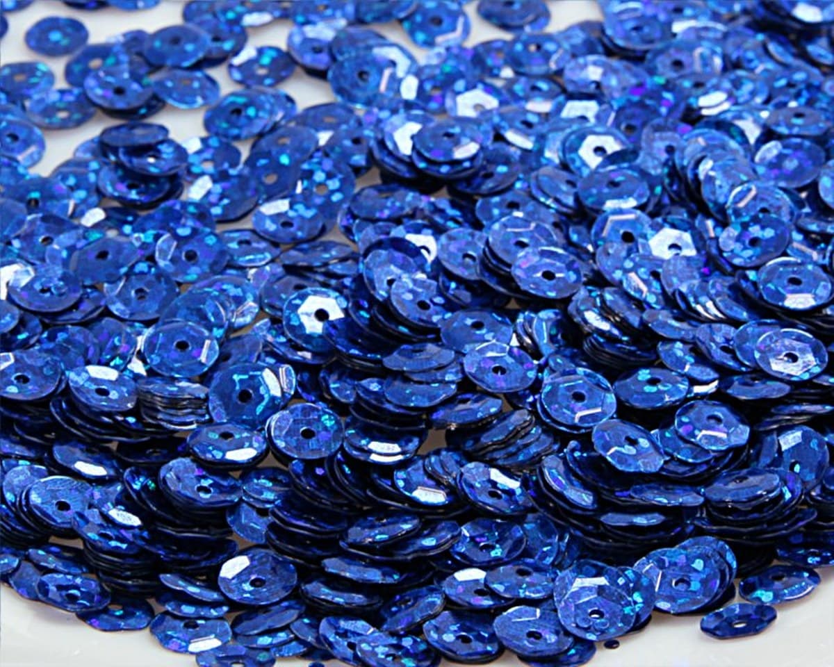 Cekiny 6mm/15gram chabrowy brokat