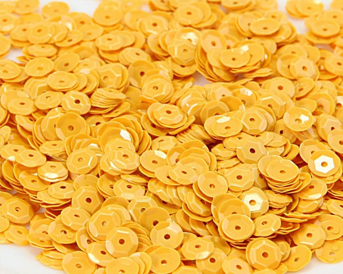 Cekiny 8mm/15gram żółty pastelowy