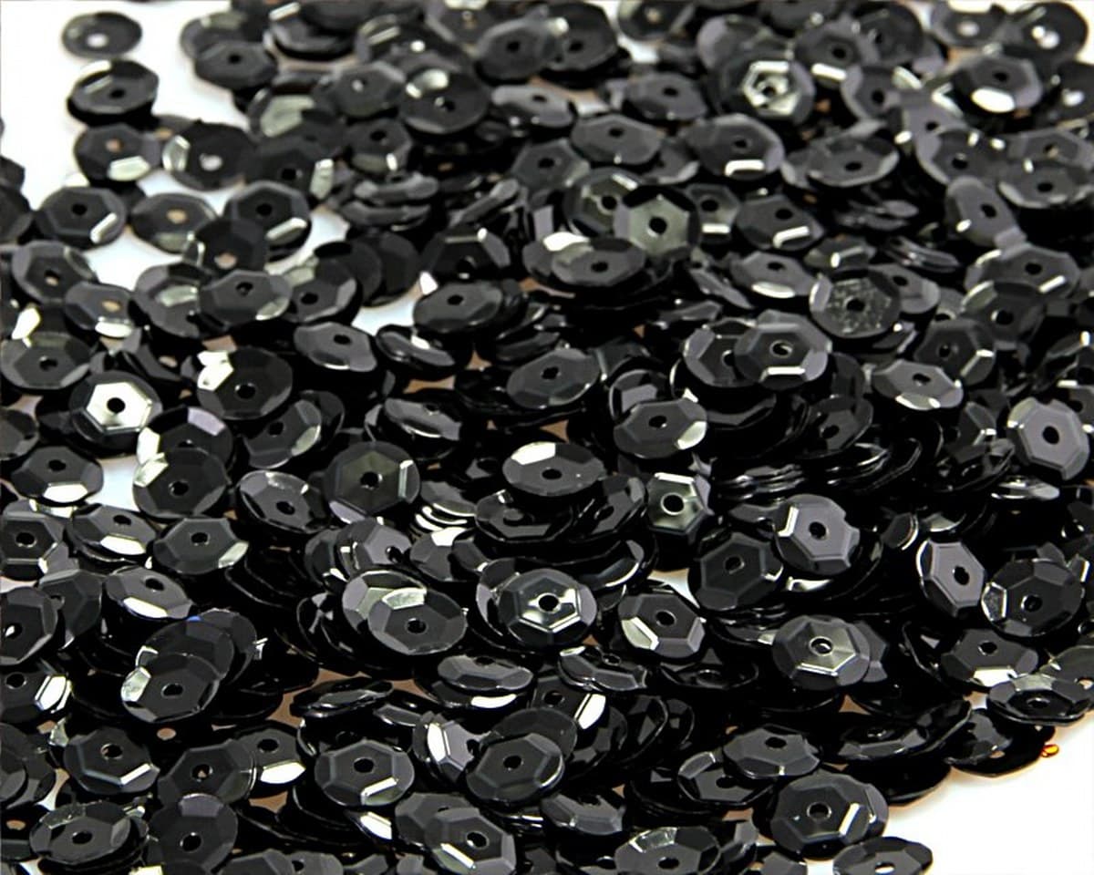 Cekiny 8mm/15gram czarny pastelowy