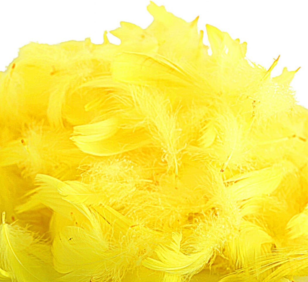 Piórka w torebce foliowej 15 gram, żółte