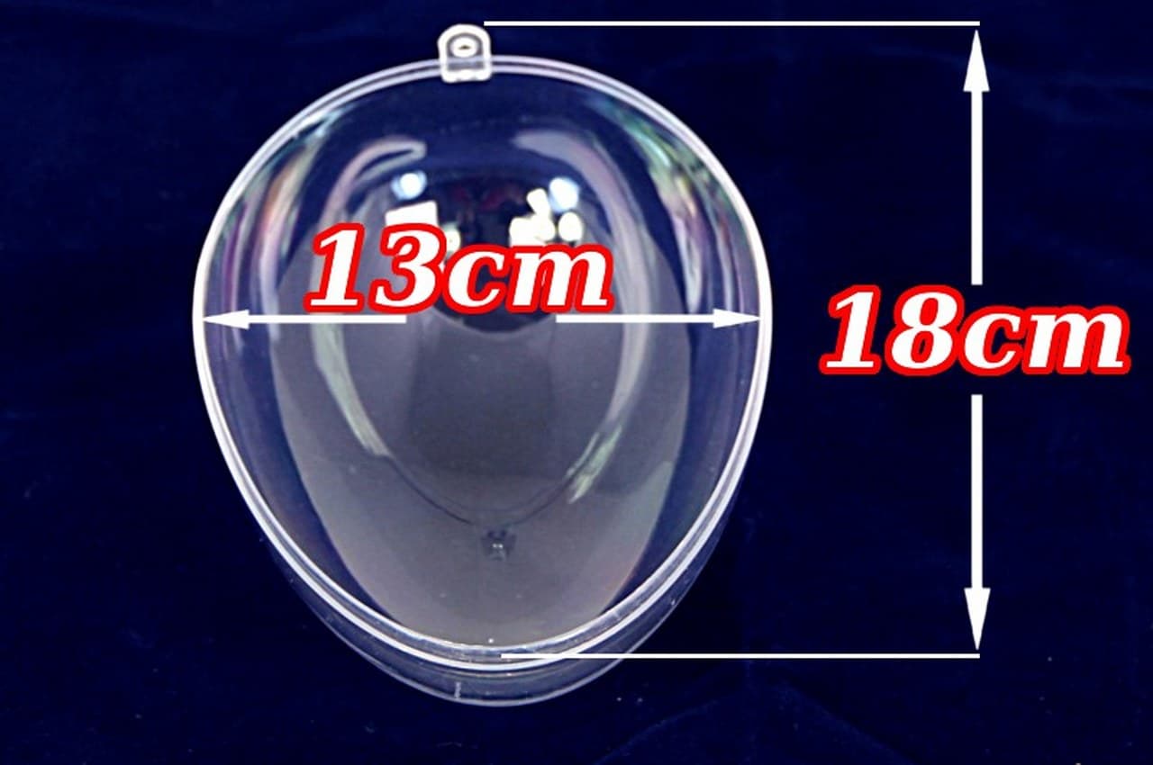 Jajo plastikowe wys..18cm, szer. 13cm, 1szt.