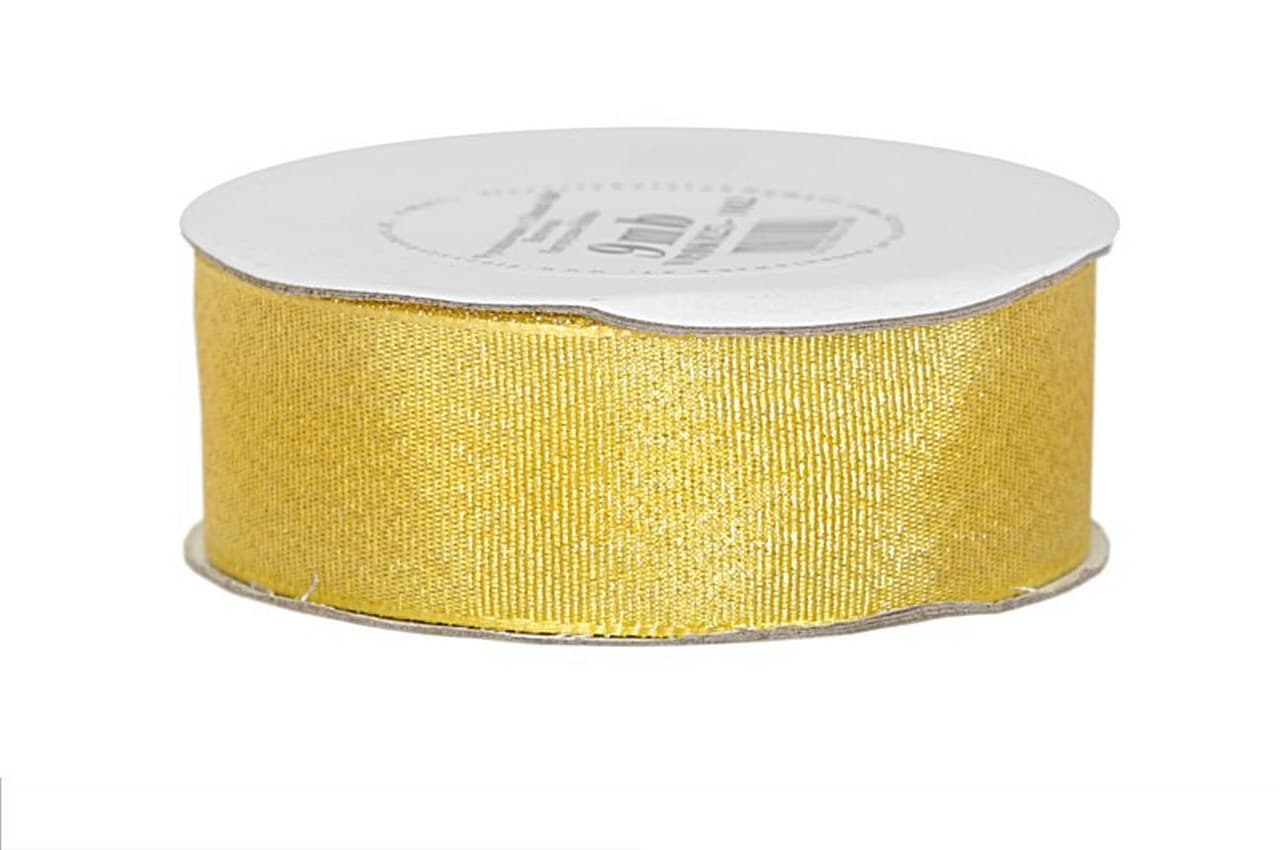 Wstążka brokatowa metalizowana 25mm/9mb, st. złoto
