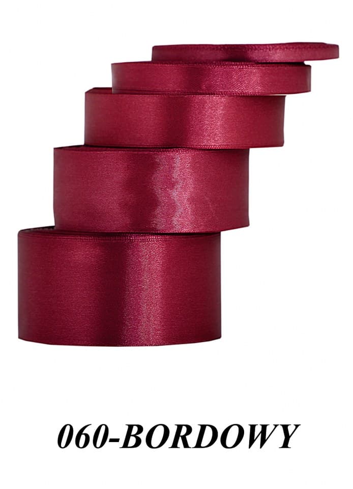 Wstążka satynowa 50mm/32mb, bordowa