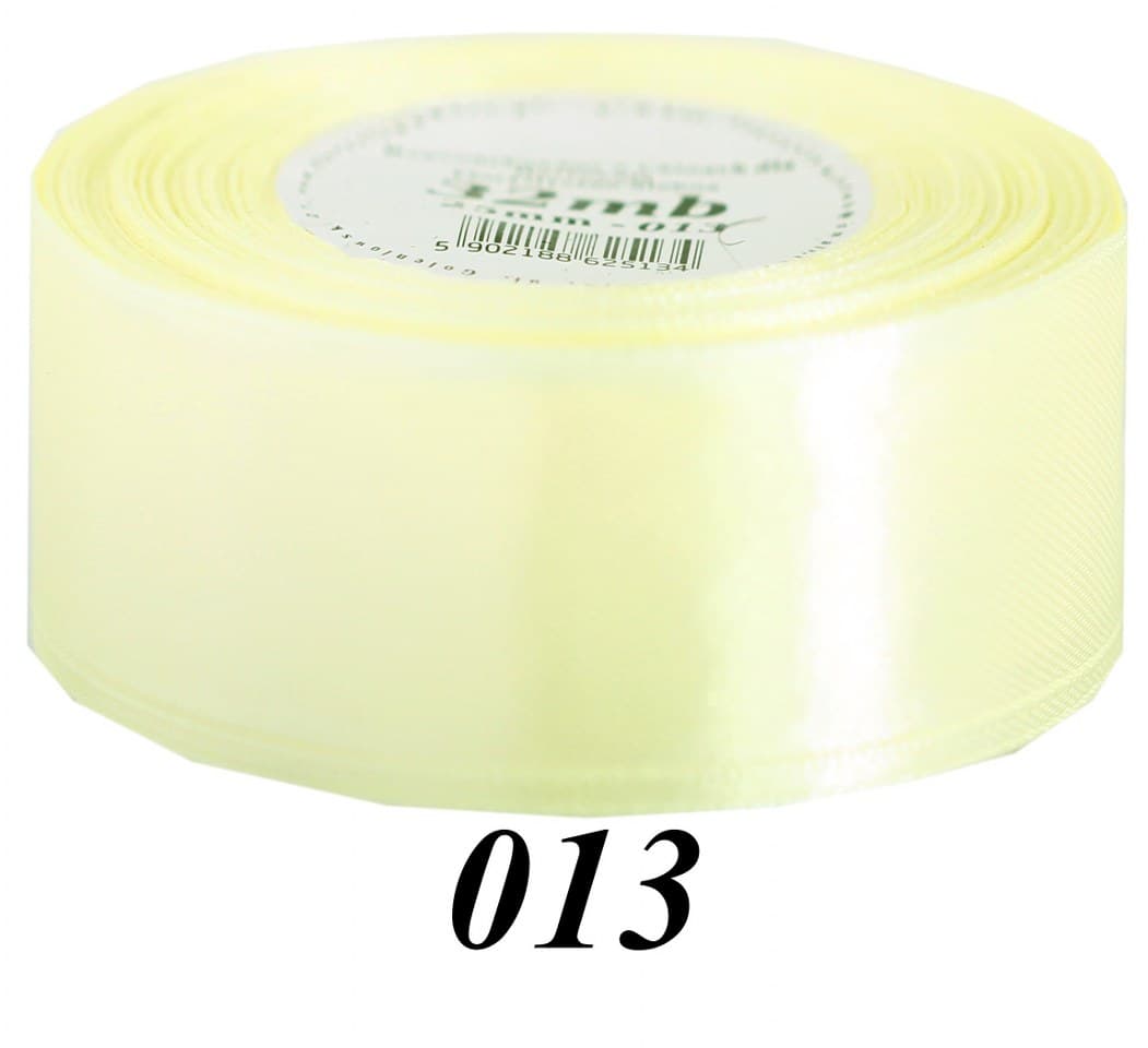 Wstążka satynowa 50mm/32mb, budyniowa