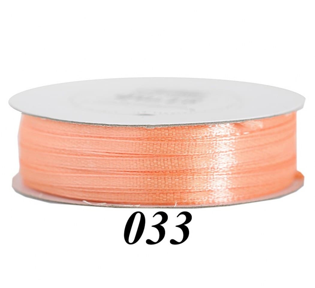 Wstążka satynowa 3mm/91mb, łososiowa