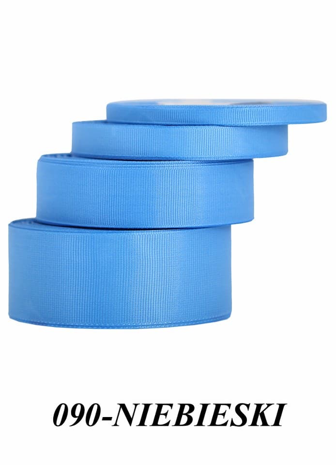 Wstążka rypsowa, 6mm/22mb, niebieska