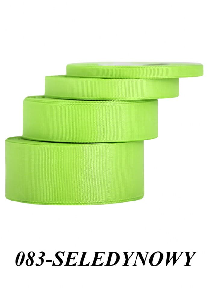 Wstążka rypsowa, 12mm/22mb, seledynowa