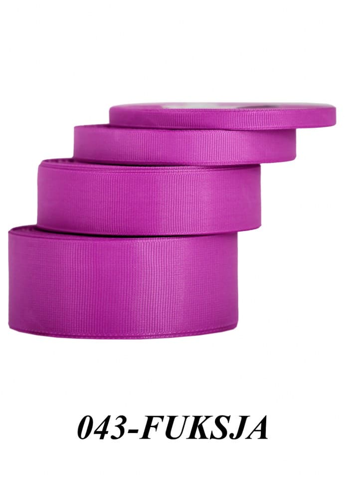 Wstążka rypsowa, 38mm/22mb, fuksja