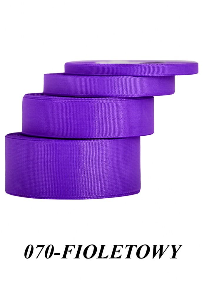 Wstążka rypsowa, 38mm/22mb, fioletowa