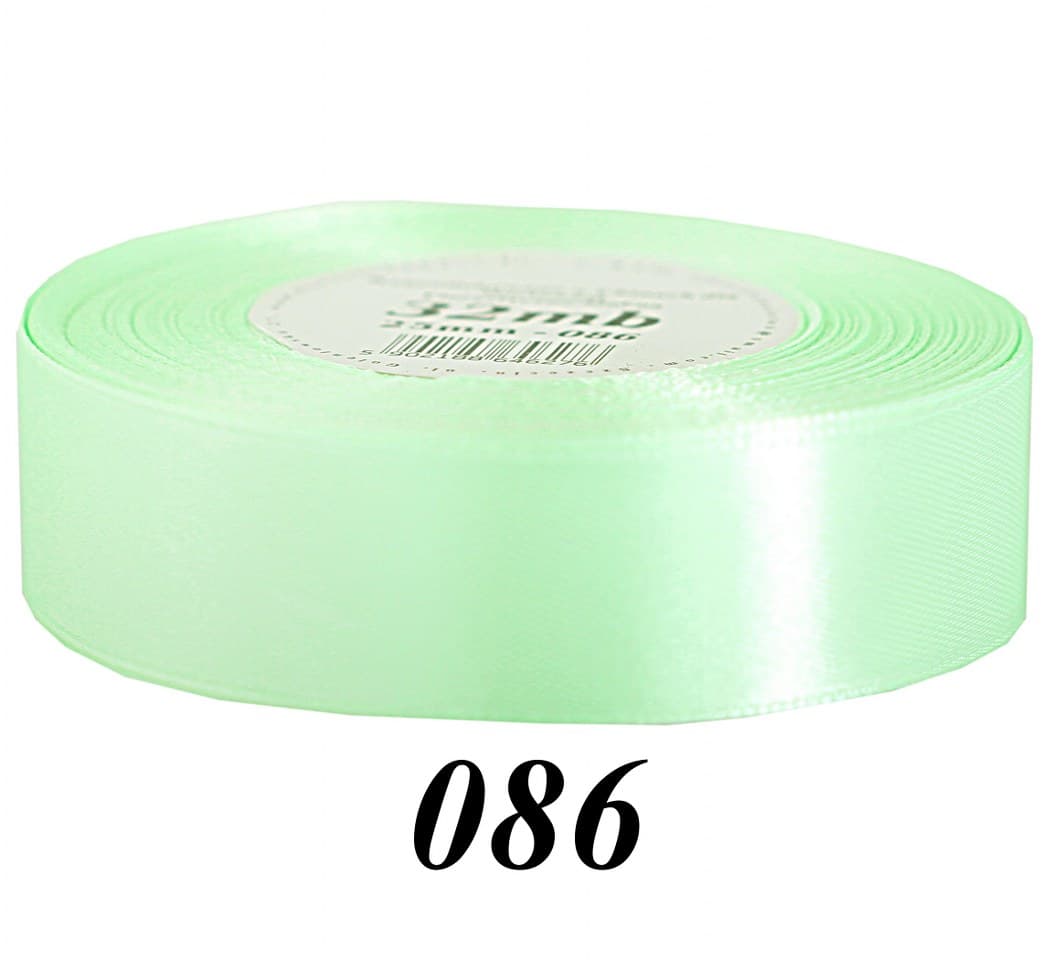 Wstążka satynowa 25mm/32mb, pistacjowa