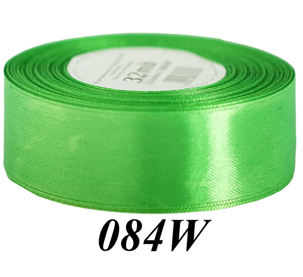 Wstążka satynowa 38mm/32mb, trawa wiosenna