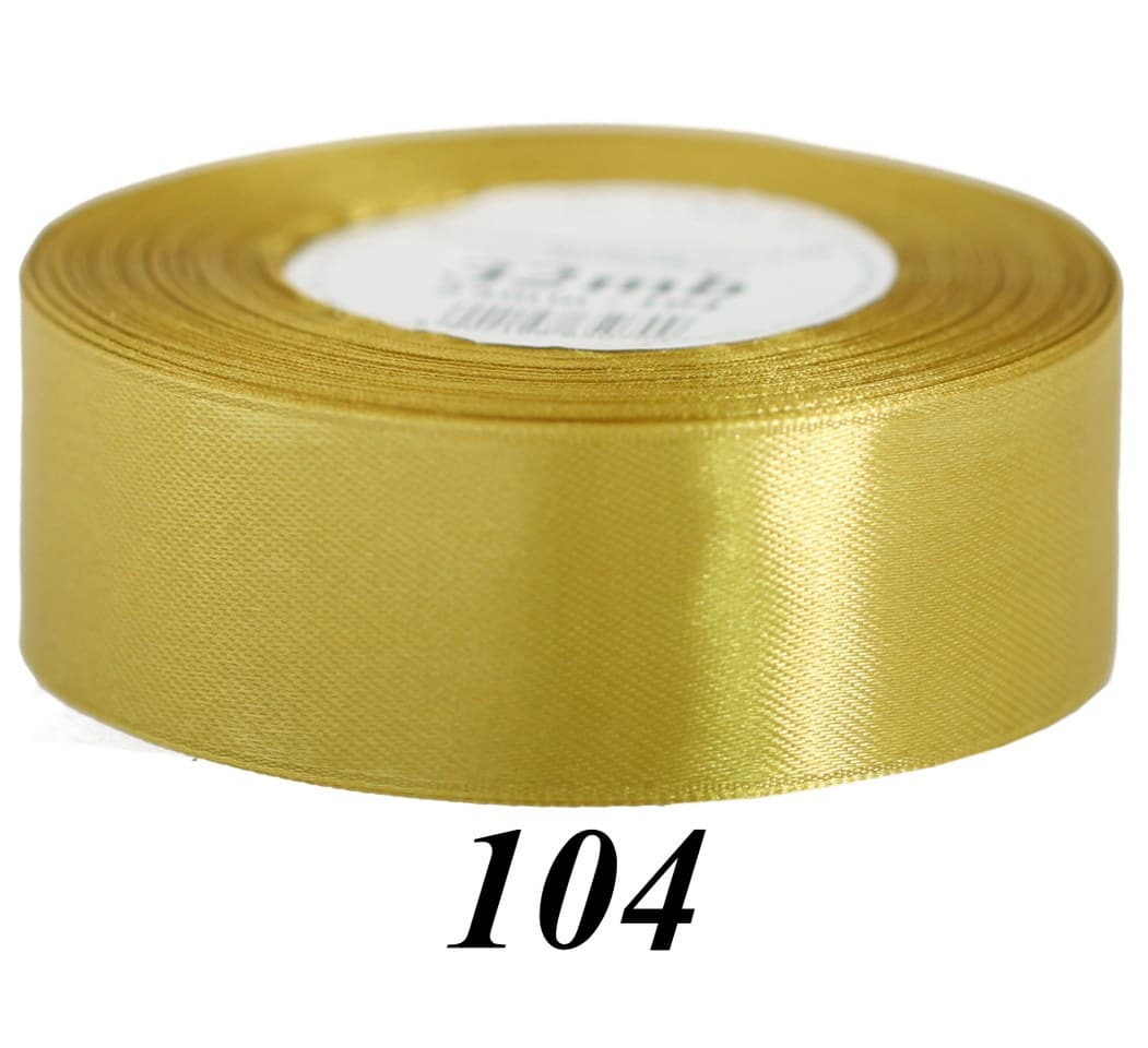 Wstążka satynowa 38mm/32mb, prawdziwe złoto