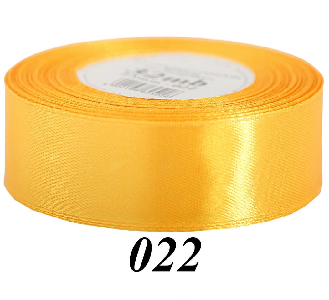 Wstążka satynowa 38mm/32mb, ciemnożółta
