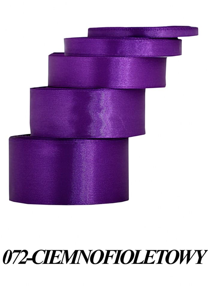 Wstążka satynowa 38mm/32mb, ciemnofioletowa