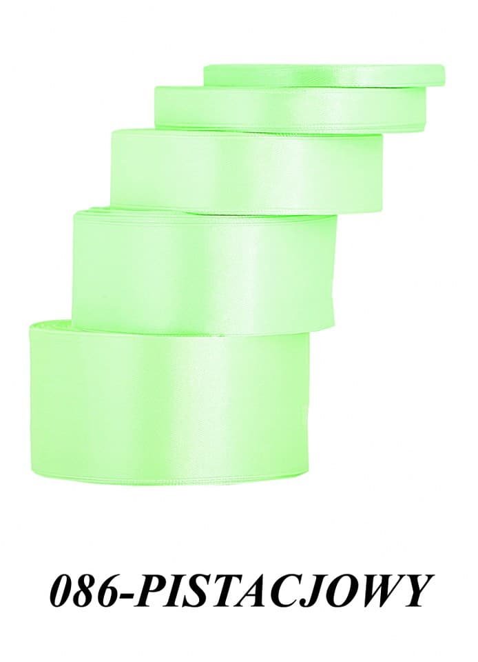Wstążka satynowa 50mm/32mb, pistacjowa