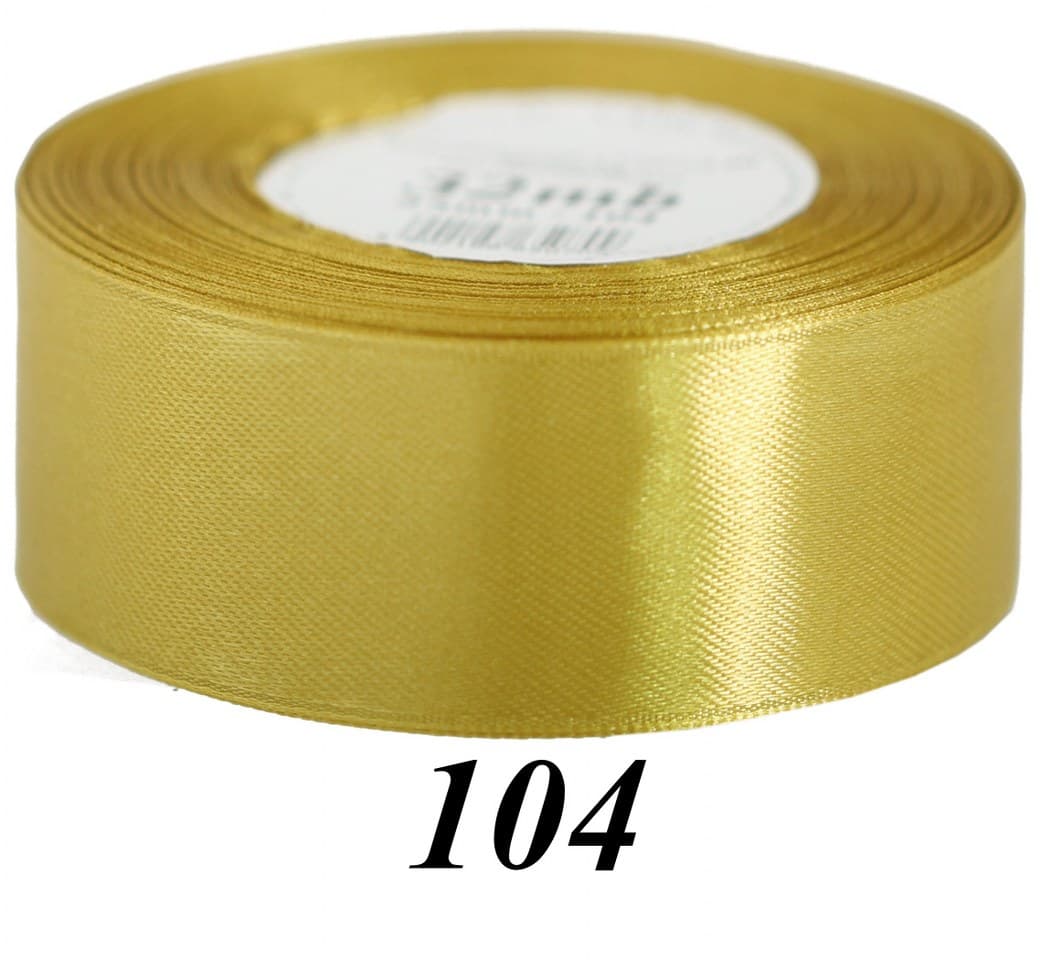 Wstążka satynowa 50mm/32mb, prawdziwe złoto