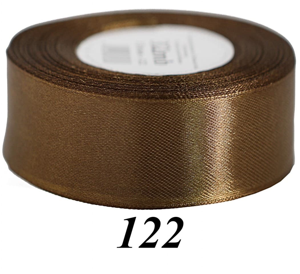Wstążka satynowa 50mm/32mb, ciemnobrązowa