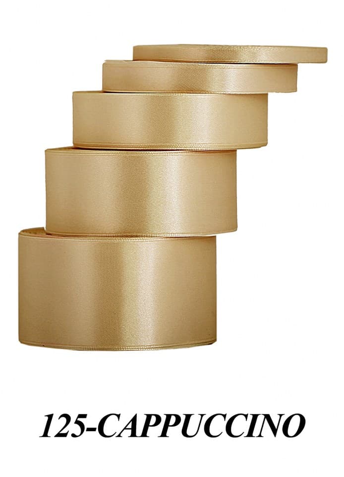 Wstążka satynowa 50mm/32mb, cappuccino