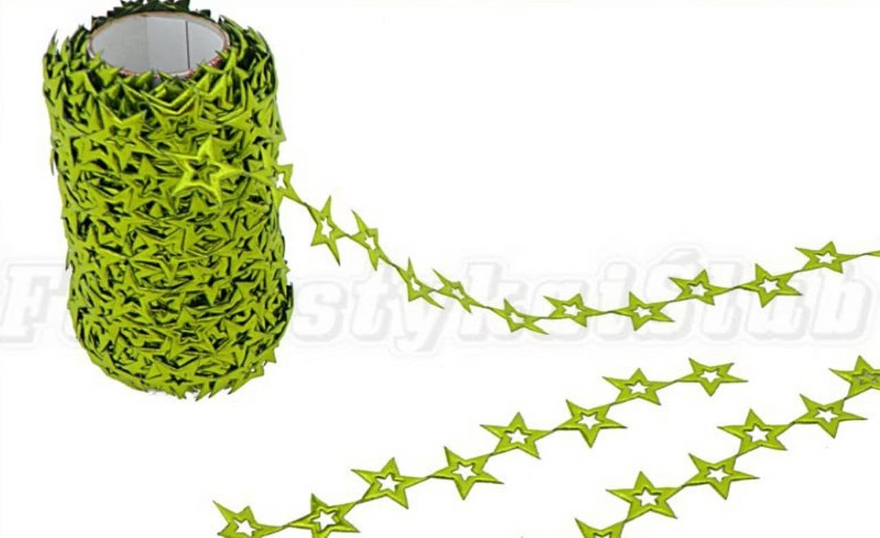 Aplikacje gwiazdka pusta metal. jasnozielona 1mb