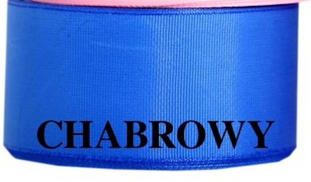 Wstążka rypsowa, 50mm/22mb, chabrowa