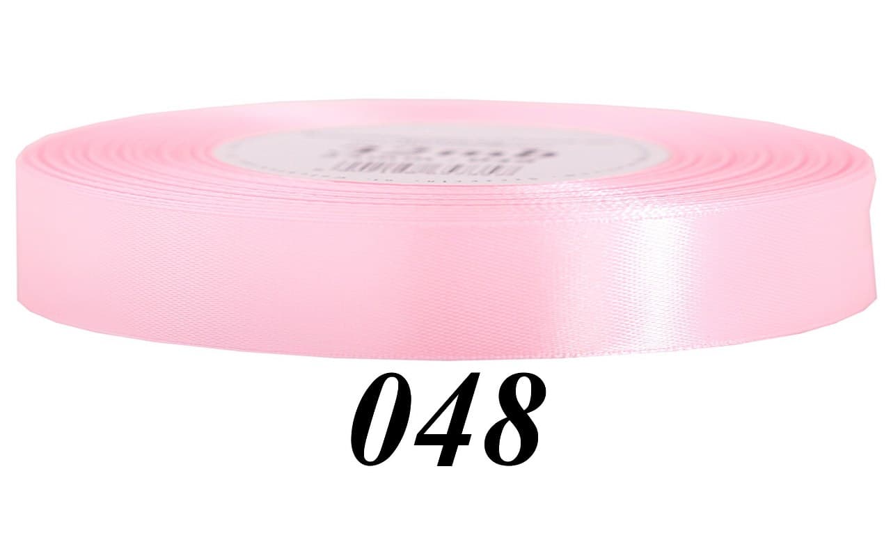 Wstążka satynowa 12mm/32mb, średni róż